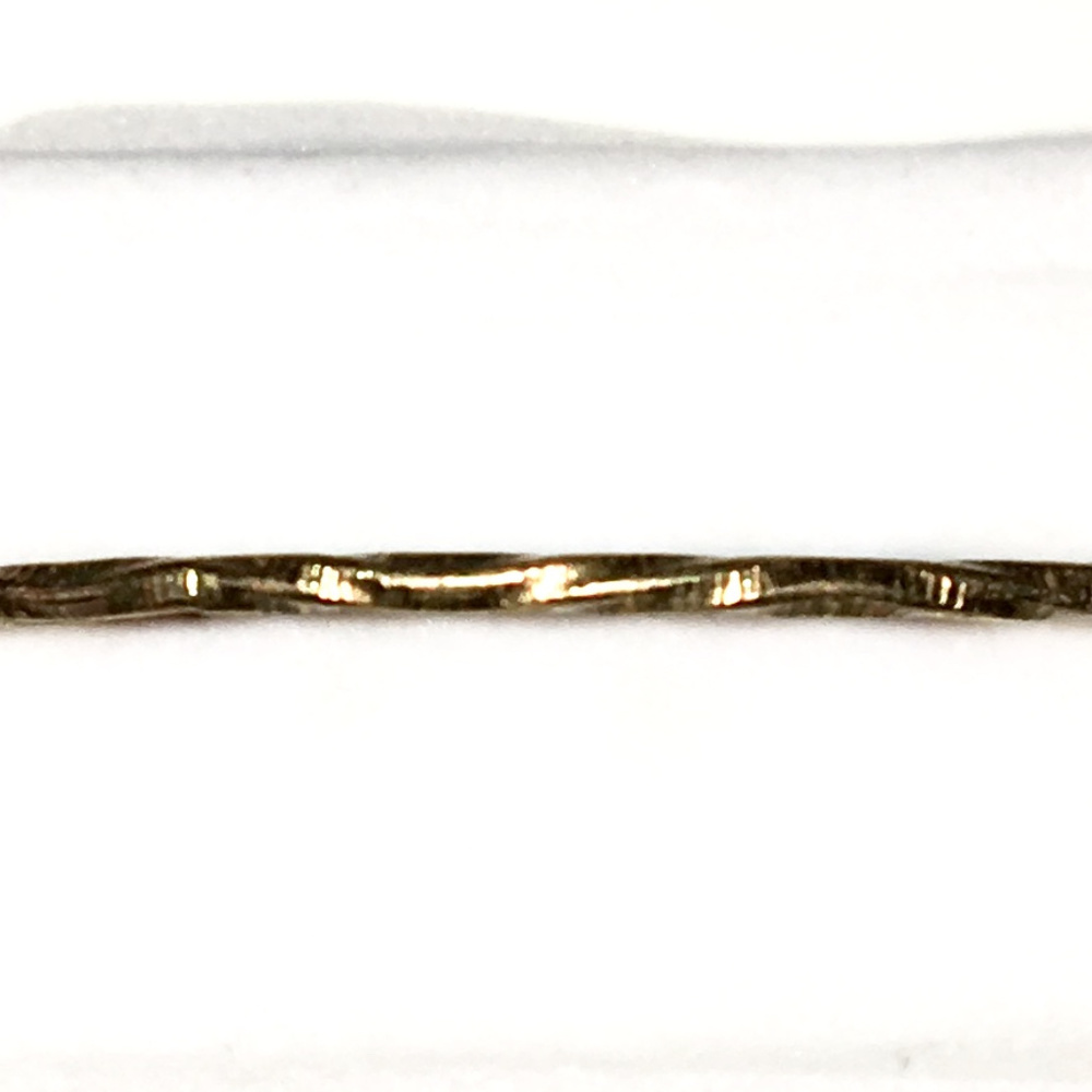 Gold Bangle Bracelets plain round twisted circle